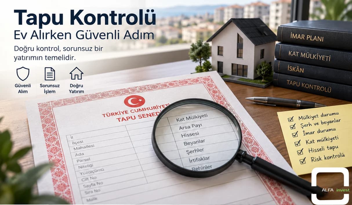 Ev Almadan Önce Tapu Kontrolü: 8 Kritik Nokta