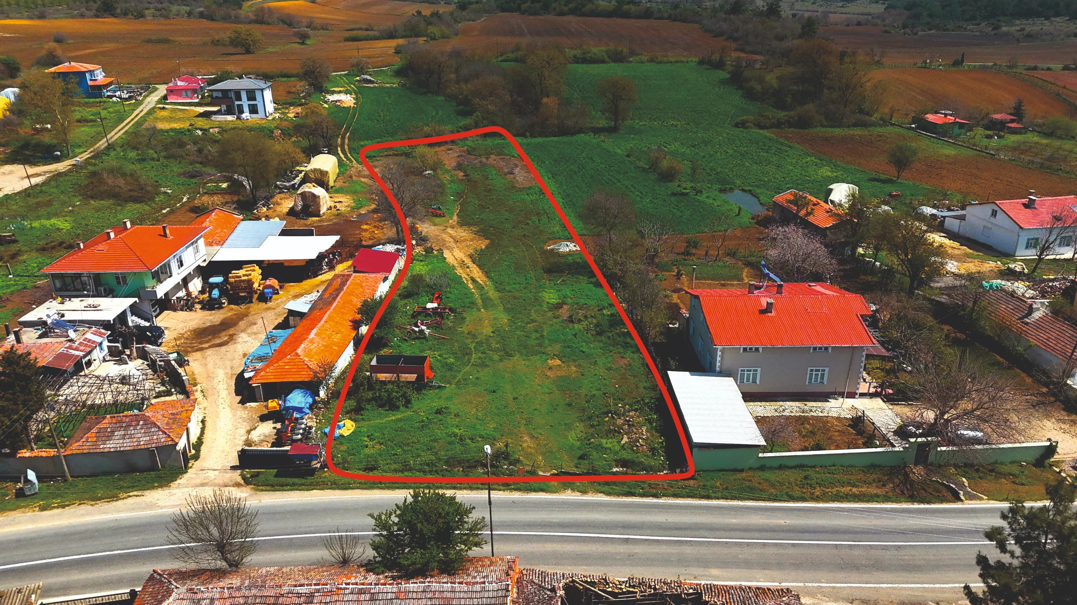 Edirne Keşan Satılık Arsa - Dişbudak Köyünde Satılık İmarlı Arsa