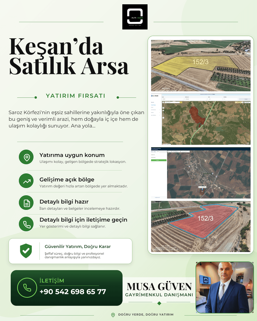 Orhaniye'de İmar Sınırında Ana Yola Cephe Satılık Arazi