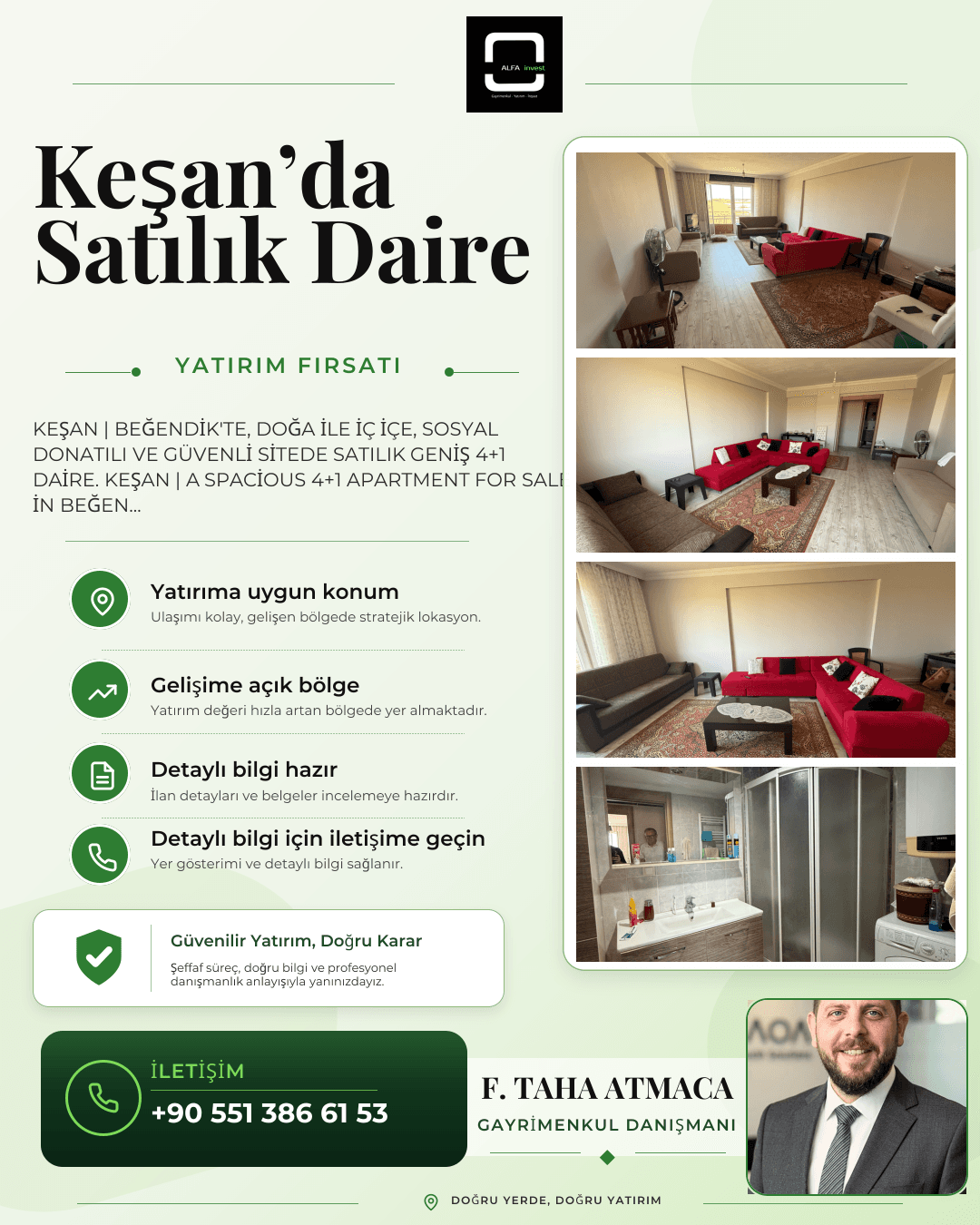 BÜYÜK FIRSAT CUMHURİYET SİTESİNDE 4+1 170M2 DAİRE