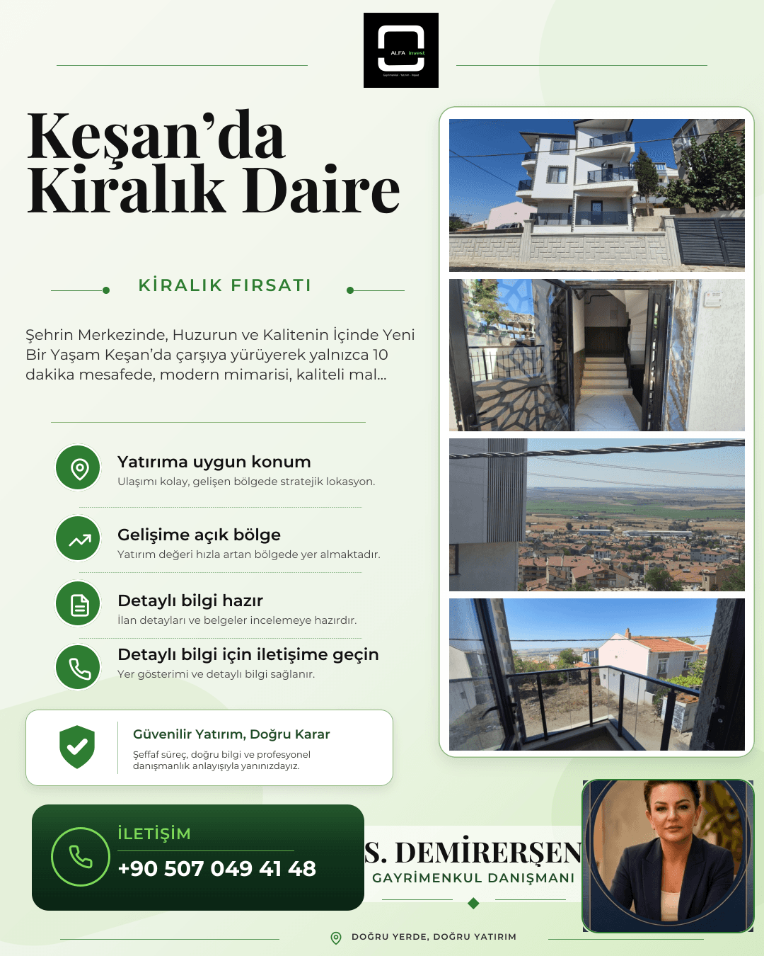 Keşan'da Mikro Yaşamın En Güzel Hali 2+1 Kiralık Daire