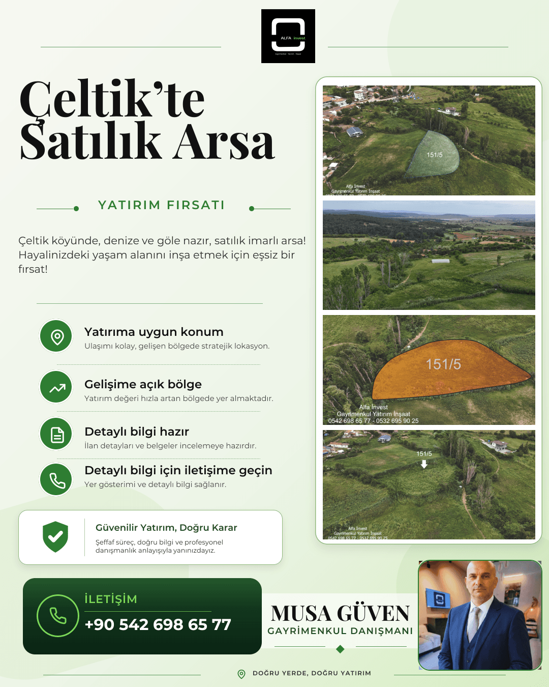 Keşan Çeltik'te, Panoramik Manzaralı Satılık İmarlı Arsa!